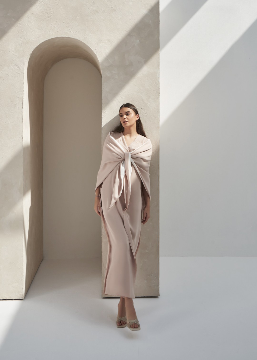 Two Shade Scarf Dress